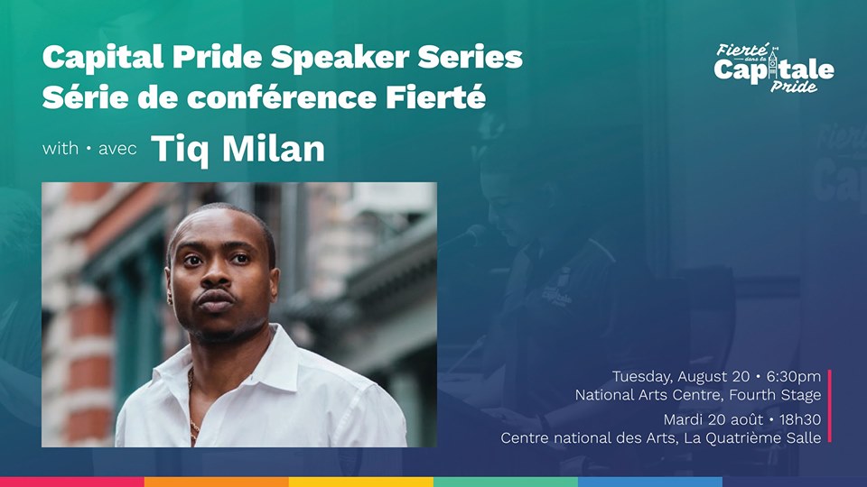 QueerEvents.ca - Ottawa event listing - Speaker Series Tiq Milan