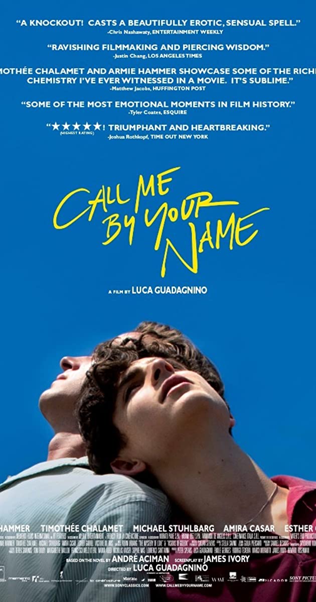 QueerEvents.ca - film - Call Me Be Your Name