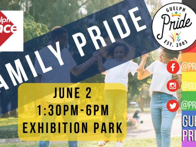 QueerEvents.ca - Guelph  pride event listing -  Queer & Trans Family Pride 