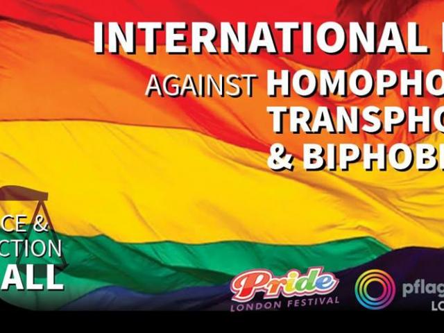 QueerEvents.ca - London event listing - IDAHOT 2019 London On event banner